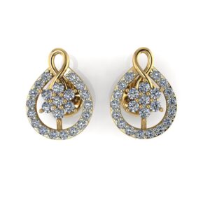 Eternal Sparkle: Diamond Earrings in 14K, 18K, and 22K Gold