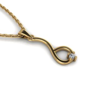 Radiant Elegance: 14, 18, and 22 Karat Diamond Pendant