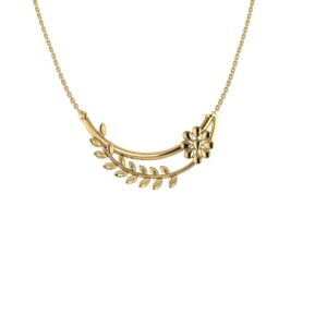 Radiant Blossom Tanmaniya Pendant - 14K, 18K, 22K Gold Variants