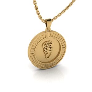 Scorpio Zodiac Pendant (14K, 18K, and 22K Variants)
