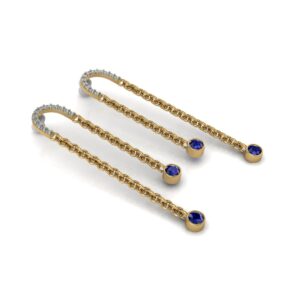 Imperial Lily Gold Danglers (14K, 18K, and 22K Variants)