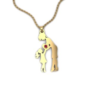 Mother's Love Pendant (14K, 18K, and 22K Variants)