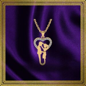 Eternal Love Diamond Pendant (14K, 18K, and 22K Variants)