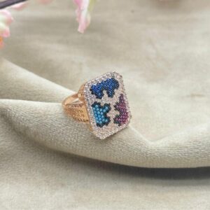 Love in a Square Cocktail Ring: Modern Romance