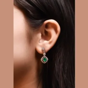 Verdant Glow Forest Gem Earrings