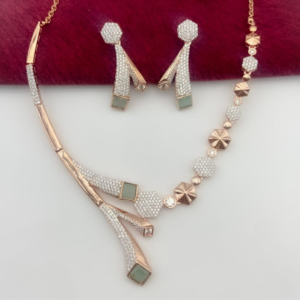 Regal Orchid Pendant and Earrings Ensemble