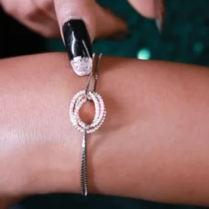 Luminous Grace Stone Chain Bracelet