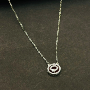 Midnight Elegance Pendant Set: Charcoal Black & Deep Maroon