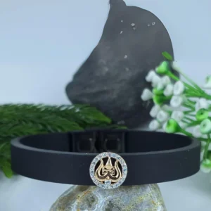 Steadfast Strength: Silver-Topped Men's Belt Bracelet