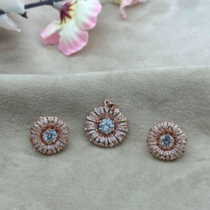 Radiant Orb Pendant and Earrings Set