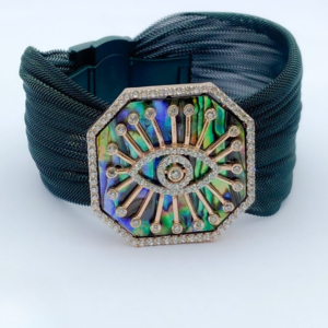 Deep Forest Eye Cuff Bracelet
