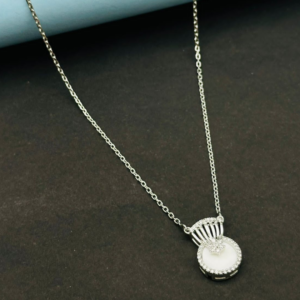 Gleaming Halo Pendant Set