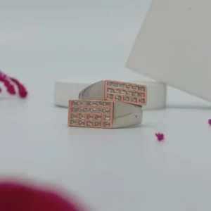 Untitled design-3 Radiant Harmony: Dual-Tone Silver & Rose Gold Ring