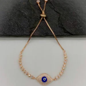 Untitled design Celestial Guardian: With Dual-Tone variant Eye Motif Wrist Chain