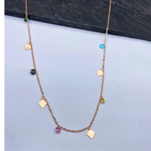 Radiant Harmony: Rose Gold Silver Chain