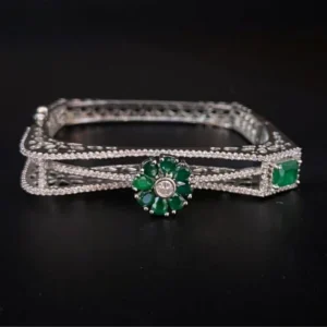 Untitled design-7 Enchanted Meadow Green Gem Bracelet