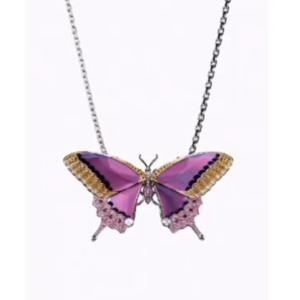 Violet Glow Butterfly Chain