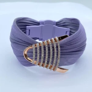 Radiant Bloom: Cuff Bracelet with Rose Gold Touch