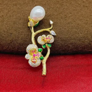 Untitled_design-2_3 Blossom Grace: Premium Floral Silver Brooch