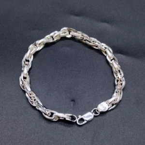 Moonbeam Charm: Silver Wrist Chain for Little Stars
