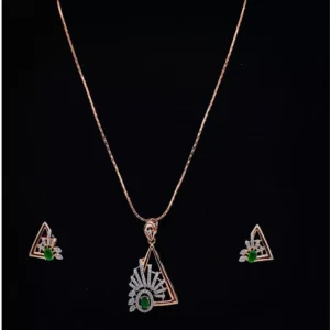 Golden Glow Pendant Set: Embrace the Radiance of Elegance