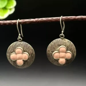 Untitled_design-10 Blossom Elegance: Peach Flower Silver Earrings for Modern Charm