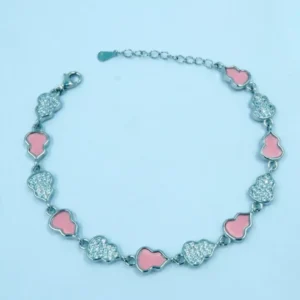 Untitled_design-2-2 Blushing Radiance: Silver Bracelet with MOP & Peach Blush Zirconia