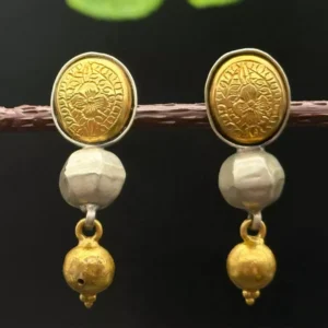 Luminous Charm: Modern Silver Earrings for Effortless Grace