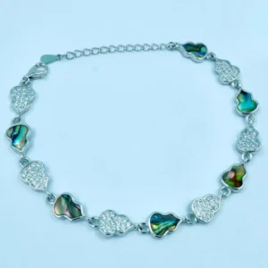 Untitled_design-3-2 Eternal Shimmer: Silver Bracelet with Chrome Blush Highlights