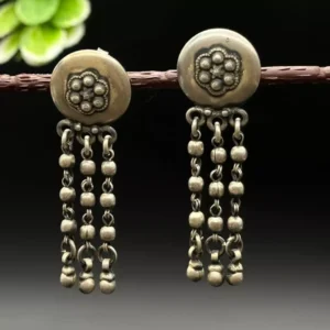 Celestial Bloom: Silver Jhumka Earrings for Contemporary Elegance