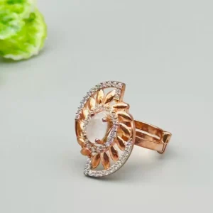 Untitled_design-5-2 Golden Glow: Silver Zirconia Ring with Premium Gold Polish