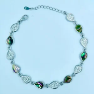 Radiant Allure: Chrome Blush Elegance Bracelet