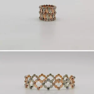 Untitled_design-9 Everlasting Elegance: Dual Tone Adjustable Bracelet in Rose Gold and Silver