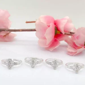 Moonlit Grace: Sterling Silver Toe Ring
