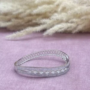 Lunar Grace: Silver Kara Bracelet