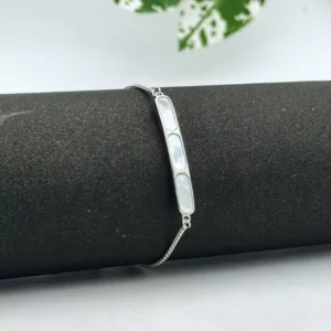 Untitled_design-2 Celestial Pearl: Silver Chain Bracelet