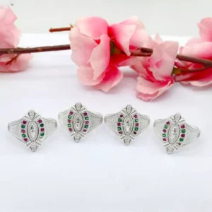 Timeless Grace: Silver Toe Ring Pair