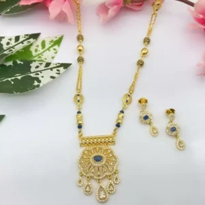 Tanmaniya Celeste: Sapphire Heart Pendant Set