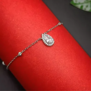 Riverstone Harmony: Silver Chain Bracelet