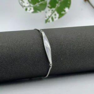 Serene Glow: Silver Chain Bracelet