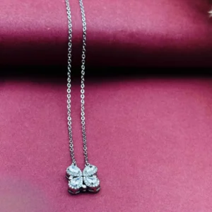 Eternal Embrace: Openable Silver Sling Pendant with Chain