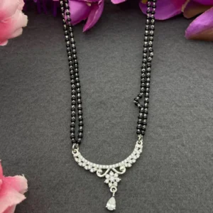Timeless Grace: Silver Mangalsutra Pendant