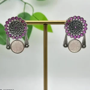 Blush Aura Stud Earrings