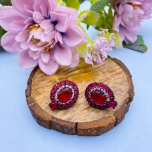 untitled-design-15-674ec81980b01 Scarlet Bloom: Silver Gemstone Stud Earrings