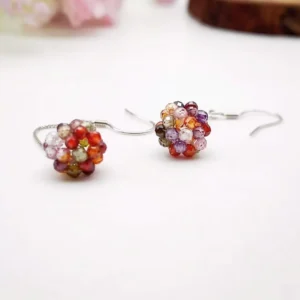 Vibrant Sphere Drop Earrings