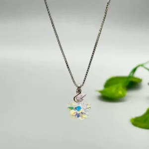 Radiant Duckling Drop Pendant with Chain