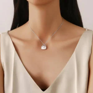 Lustrous Treasure Pendant with Chain