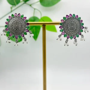 Radiant Mist Stud Earrings