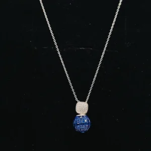 Ocean Breeze Drop Pendant with Chain